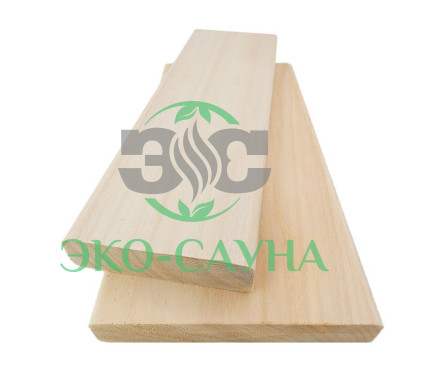 Полок из Абаша 25х140мм сорт Экстра