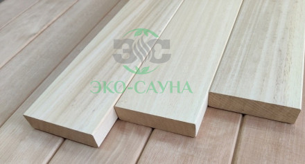 Полок из Абаша 25х140мм сорт Экстра