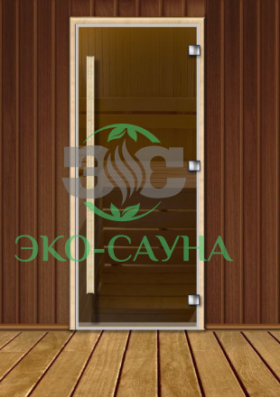 Дверь стеклянная "Бронза" PREMIUM