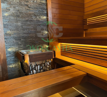 Финская сауна термо ольха делюкс