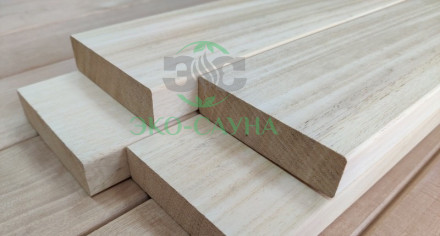 Полок из Абаша 25х95мм сорт Экстра