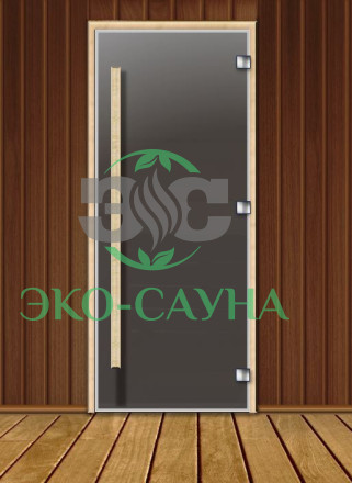 Дверь стеклянная "Графит матовый" PREMIUM