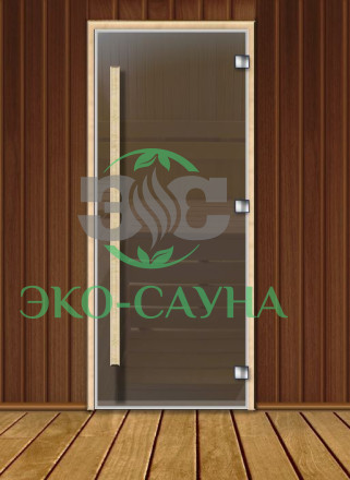 Дверь стеклянная "Графит" PREMIUM