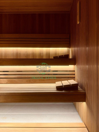 Финская сауна реечный делюкс 