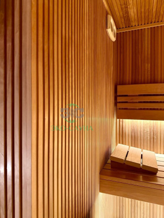 Финская сауна реечный делюкс 