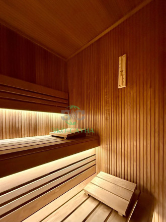 Финская сауна реечный делюкс 