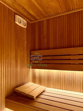 Финская сауна реечный делюкс 