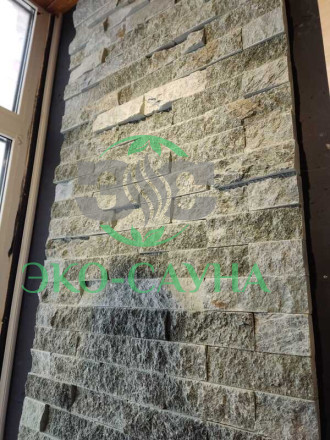 Плитка Талькохлорит "Рваный камень" 20х50х150мм