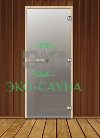 Дверь стеклянная "Сатин"