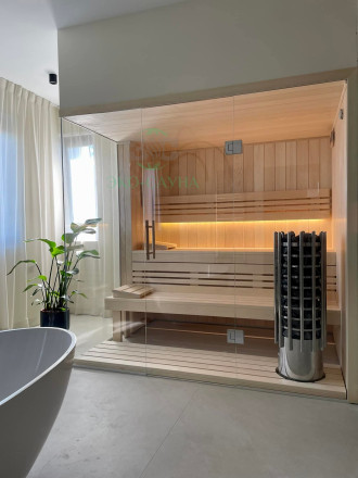 Финская сауна липа STS  2 2.20м 1.60м 