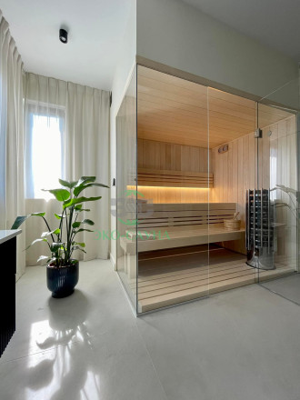 Финская сауна липа STS  2 2.20м 1.60м 