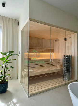 Финская сауна липа STS  2 2.20м 1.60м 