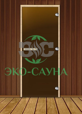 Дверь стеклянная "Бронза Матовая"