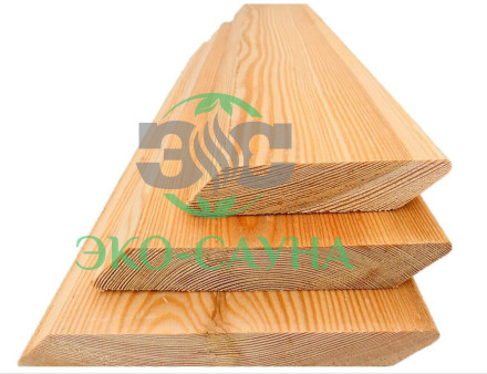 Планкен Скошенный из Лиственницы 20х140мм сорт Экстра