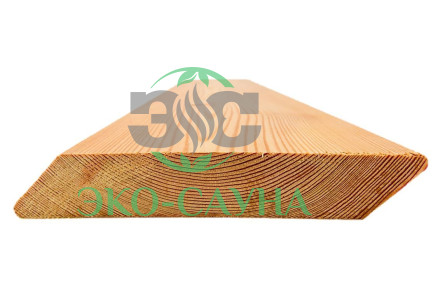 Планкен Скошенный из Лиственницы 20х140мм сорт Прима