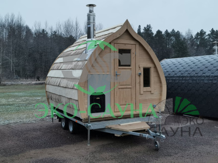 Баня викинг  КРИСТИАНСТАД с прицепом 3м