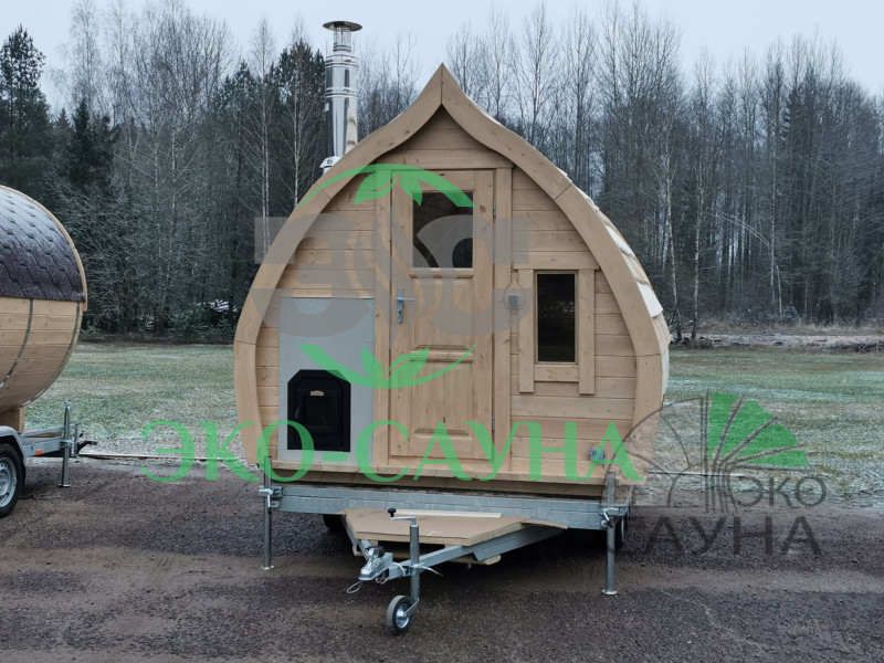 Баня викинг КРИСТИАНСТАД с прицепом 3м