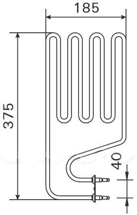 Harvia ТЭН для электрокаменки Compact JM25(E) Compact JM30(Е) 1500W/230V артикул ZSJ-110