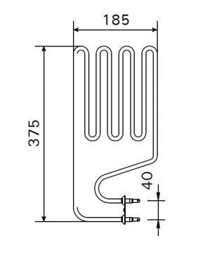 Harvia ТЭН для электрокаменки Compact JM20(E) Compact JM25(Е) 1000W/230V артикул ZSJ-100