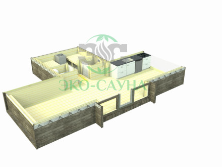 Баня викинг функо 8x3 