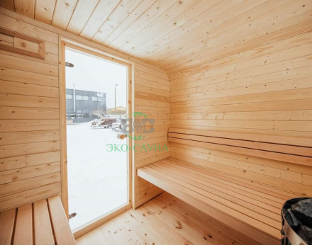 Баня куб панорама 2.40м   