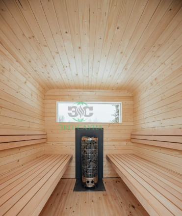 Баня куб панорама 2.40м   