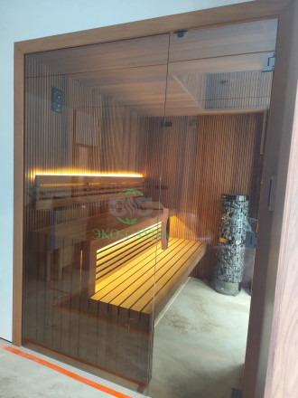 Финская сауна термо абаш реечный профтль стс 