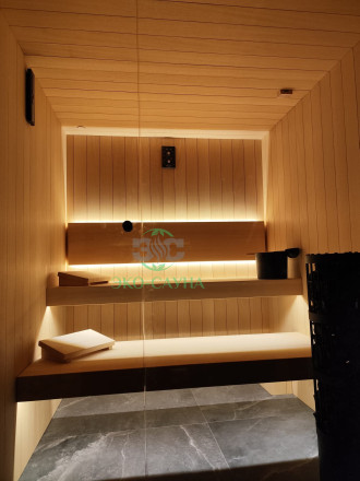 Финская сауна  195см x 180см высота 220 см абаш 