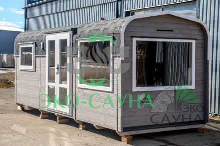 Гостевой домик квадро модерн функо 2  6м x 2,40м 