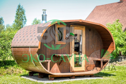 Овальная баня бочка функо 3,50м