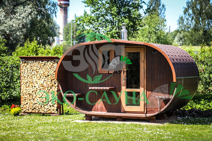Овальная баня бочка функо 3,50м