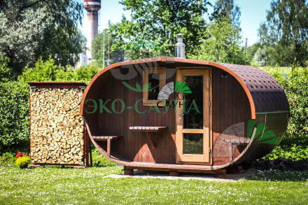 Овальная баня бочка функо 3,50м
