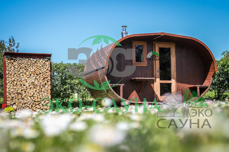 Овальная баня бочка функо 3,50м