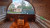 Баня-бочка  панорамное стекло 6м x 2,30 