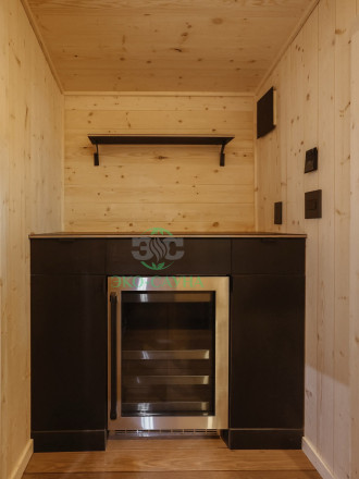 Модульная баня 8x3 модерн 1