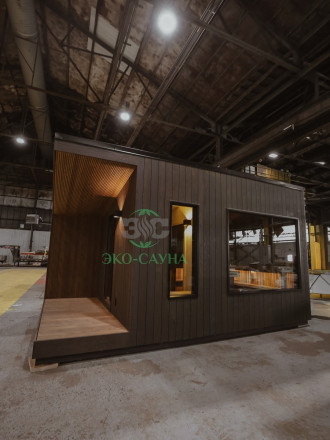 Модульная баня 8x3 модерн 1