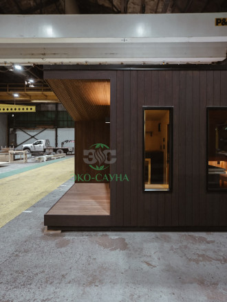 Модульная баня 8x3 модерн 1