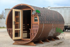 Баня-бочка функо 1 панорамное стекло 6м x 2,30