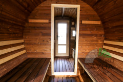 Баня-бочка функо 1 панорамное стекло 6м x 2,30