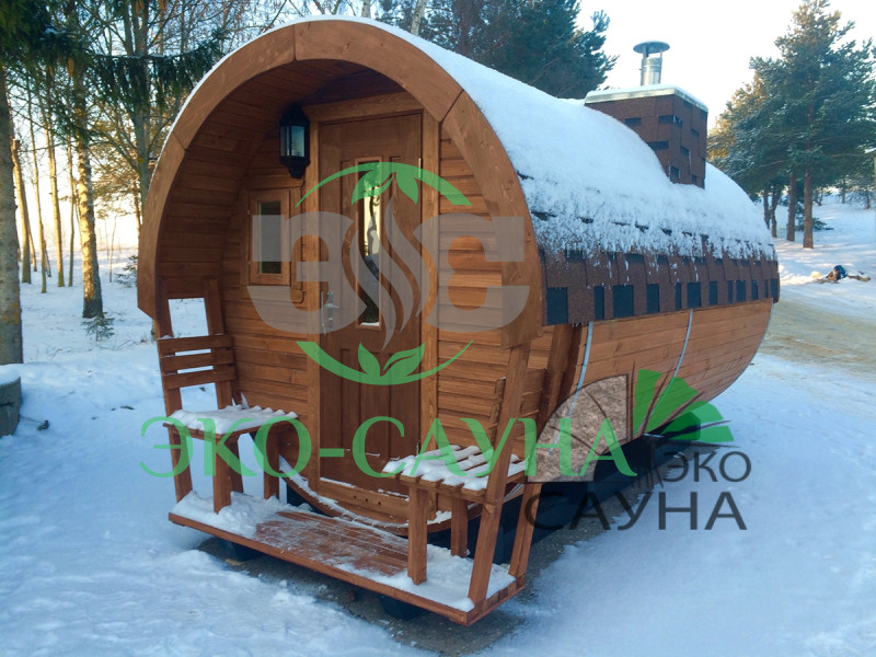 Баня бочка класса люкс  6м