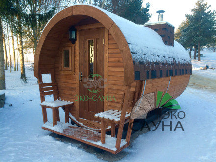 Баня бочка класса люкс  6м