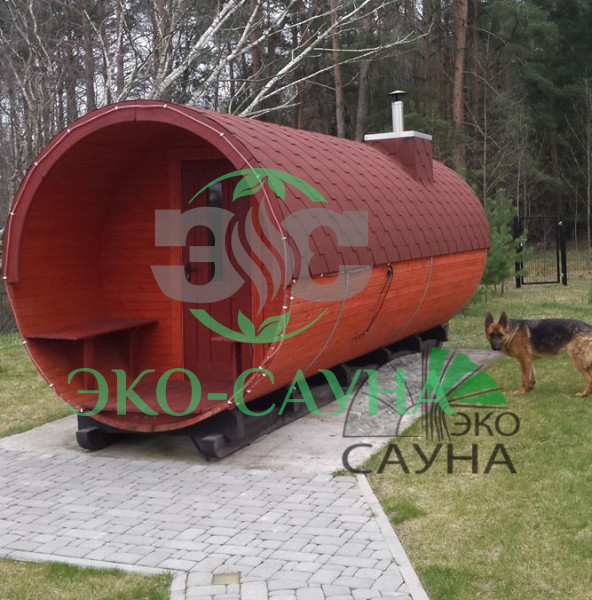 Баня бочка класса люкс  6м