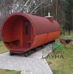 Баня бочка класса люкс 6м