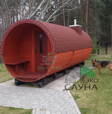 Баня бочка класса люкс  6м