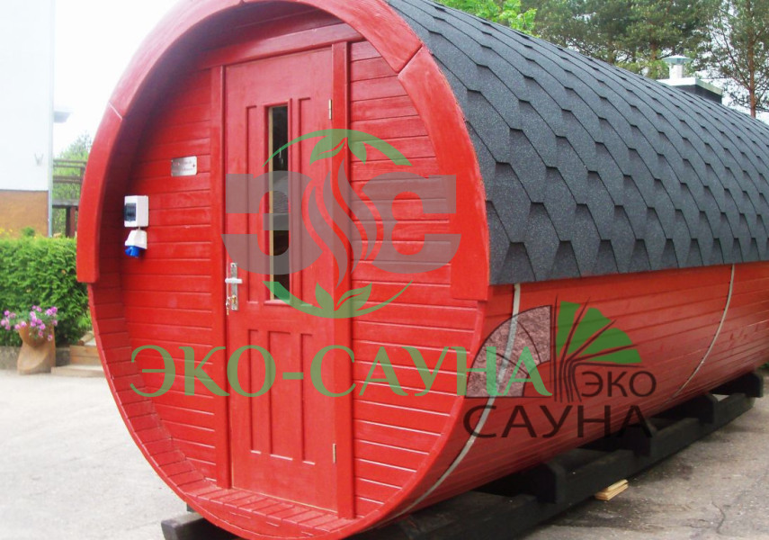 Баня бочка класса люкс  6м