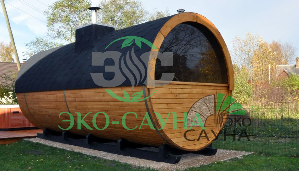 Баня бочка класса люкс  6м