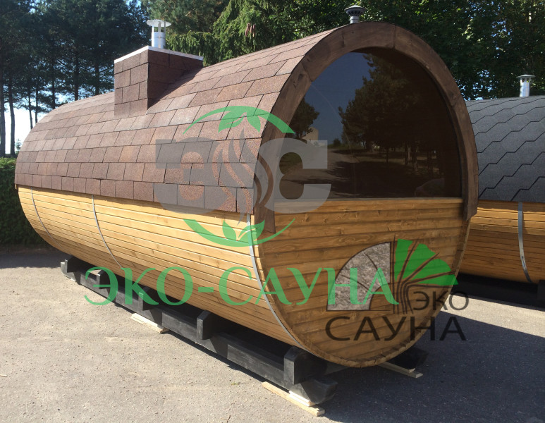 Баня бочка класса люкс  6м