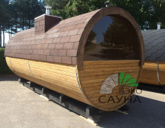 Баня бочка класса люкс 6м