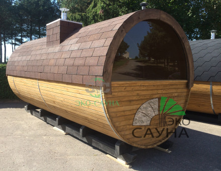 Баня бочка класса люкс  6м