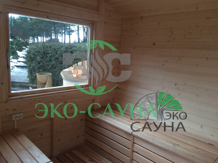 Баня квадро  (ПОЛУКРУГЛЫЙ) 6 м    